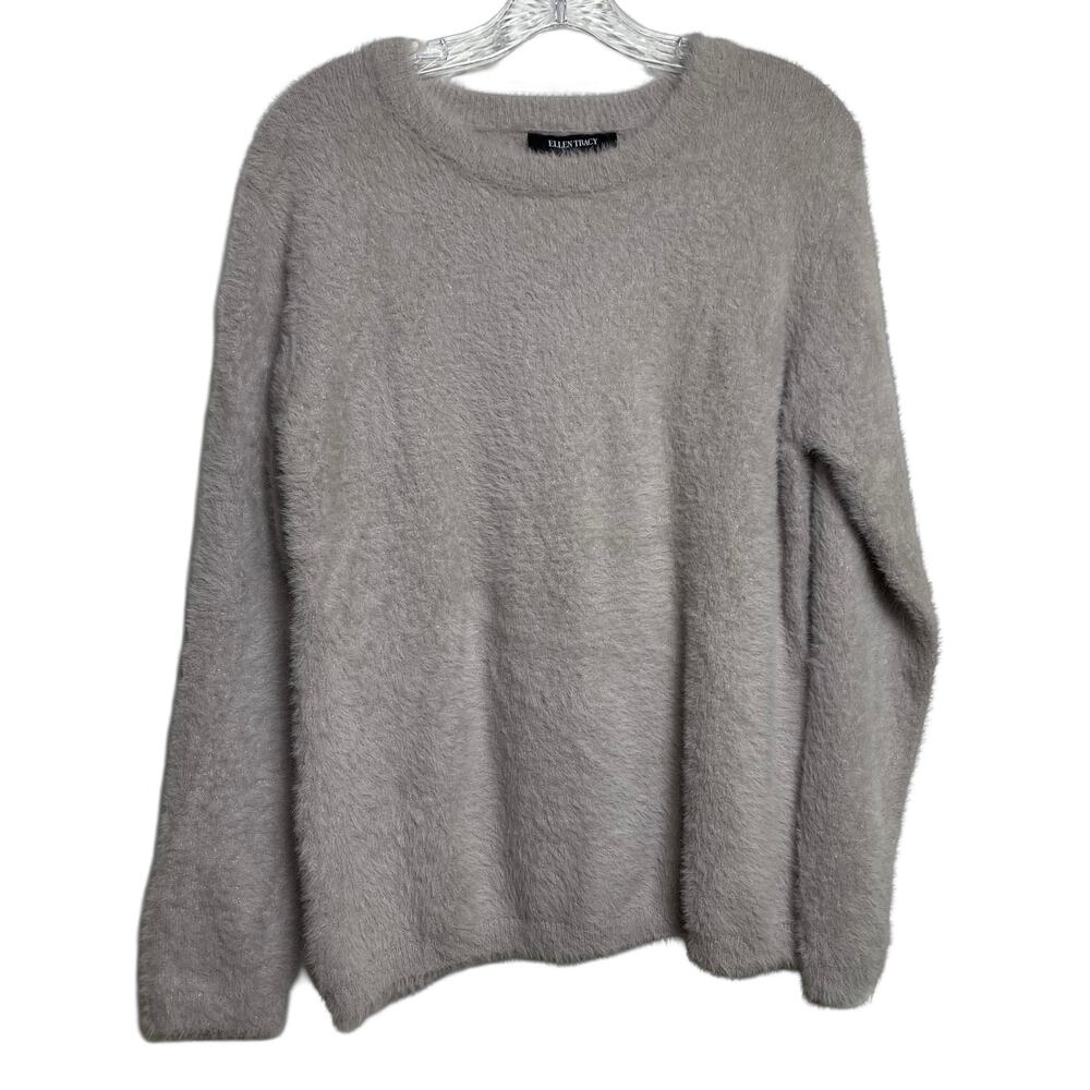 Ellen Tracy NWT Downtown Glam Sweater‎ in Cloud  Sz L (2585)
